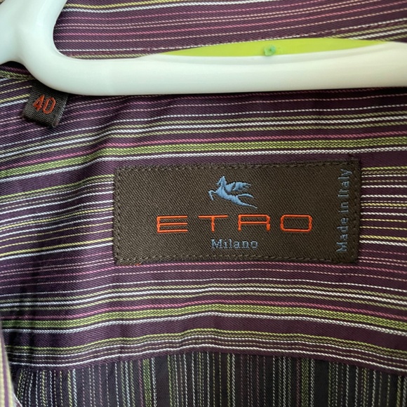 Etro Multi-Striped Men’s Dress Shirt - Picture 3 of 8